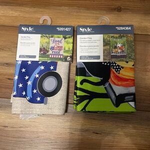 2 Garden Flags Bundle